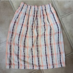 Ace & Jig palace skirt, metallic plaid, small